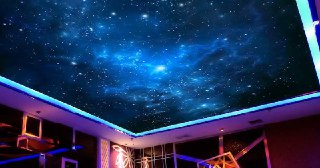 Натяжной потолок звездное небо Осинники, цена от 5266 руб.