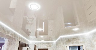 Натяжной ПВХ потолок Осинники, цена от 2115 руб.